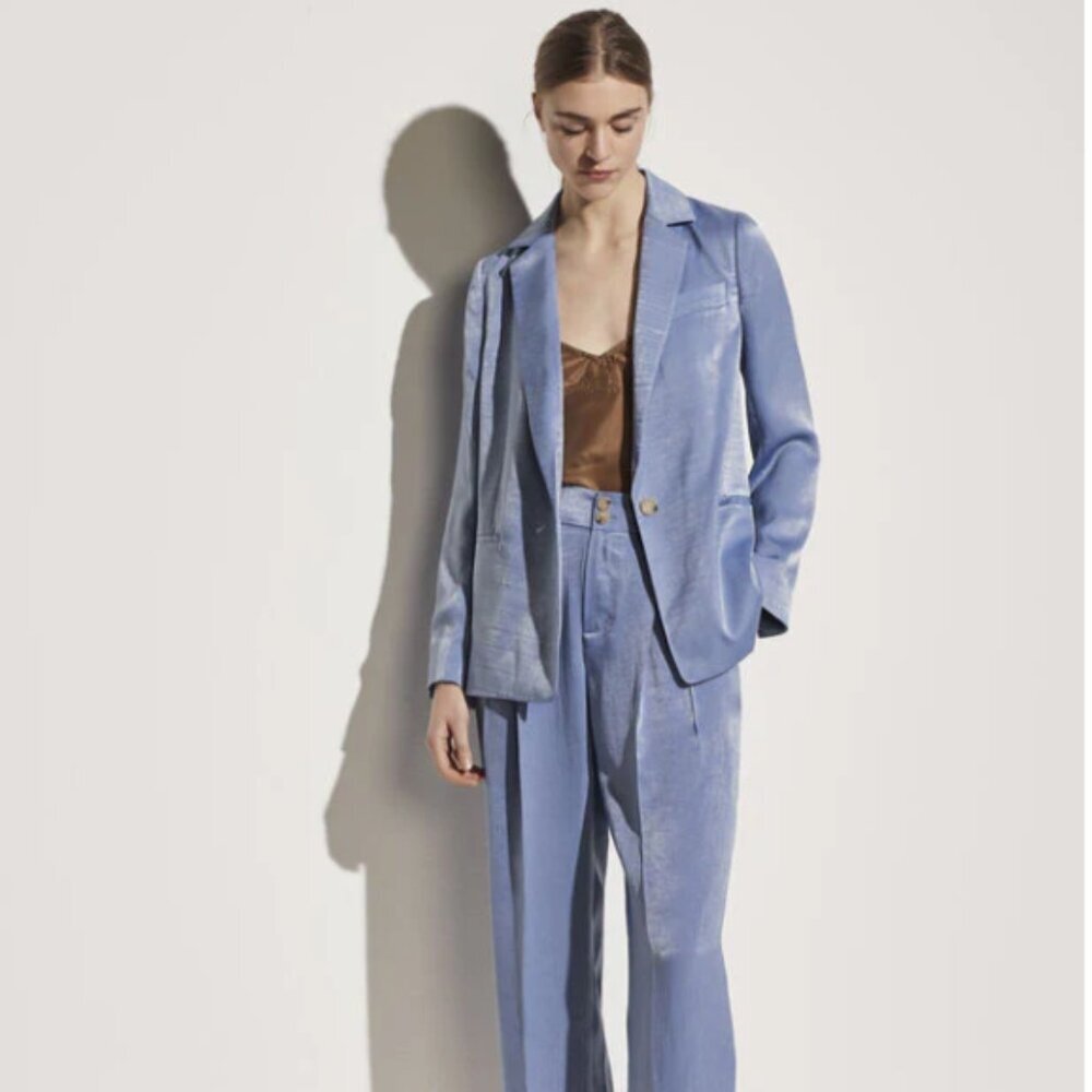 Vince Light Blue Velvet Blazer